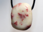 Preview: Cinnabar in quartz with cord or silver 925