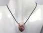 Preview: Cinnabar in quartz with cord or silver 925