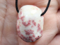 Preview: Cinnabar in quartz with cord or silver 925