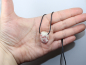 Preview: Cinnabar in quartz with cord or silver 925