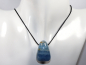 Preview: blue aragonite with cord or silver 925