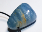 Preview: blue aragonite with cord or silver 925