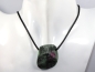Preview: ruby in zoisite with cord or silver 925