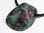 Preview: ruby in zoisite with cord or silver 925