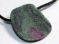 Preview: ruby in zoisite with cord or silver 925