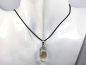 Preview: rock crystal with bitumen with cord or silver 925