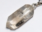 Preview: rock crystal with bitumen with cord or silver 925