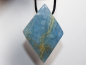 Preview: blue aragonite with cord or silver 925