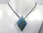 Preview: blue aragonite with cord or silver 925