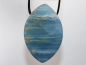 Preview: blue aragonite with cord or silver 925