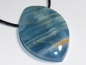 Preview: blue aragonite with cord or silver 925