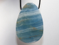 Preview: blue aragonite with cord or silver 925