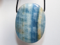 Preview: blue aragonite with cord or silver 925
