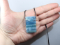 Preview: blauer Aragonit mit Nylonband