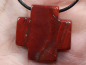 Preview: roter Jaspis mit Band oder Silber 925