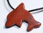 Preview: red jasper with cord or silver 925
