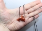 Preview: red jasper with cord or silver 925