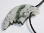 Preview: moss agate with cord or silver 925