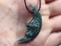 Preview: moss agate with cord or silver 925