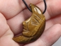 Preview: tiger's eye with cord or silver 925