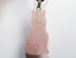 Preview: rose quartz with cord or silver 925