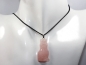 Preview: rose quartz with cord or silver 925