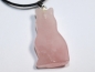 Preview: rose quartz with cord or silver 925