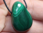 Preview: malachite with cord or silver 925