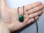 Preview: malachite with cord or silver 925