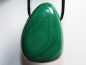 Preview: malachite with cord or silver 925
