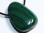Preview: malachite with cord or silver 925