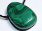 Preview: malachite with cord or silver 925