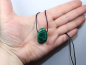 Preview: malachite with cord or silver 925