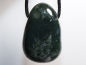 Preview: moss agate with cord or silver 925