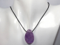 Preview: amethyst with cord or silver 925