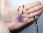 Preview: amethyst with cord or silver 925