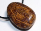 Preview: snake jasper with cord or silver 925