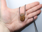 Preview: snake jasper with cord or silver 925