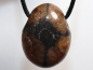 Preview: cross stone with cord or silver 925
