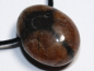 Preview: cross stone with cord or silver 925