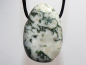 Preview: tree agate with cord or silver 925