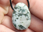 Preview: tree agate with cord or silver 925