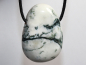 Preview: tree agate with cord or silver 925