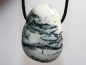 Preview: tree agate with cord or silver 925
