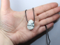 Preview: tree agate with cord or silver 925