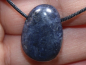 Preview: sapphire with cord or silver 925
