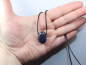 Preview: sapphire with cord or silver 925