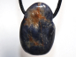 Preview: sapphire with cord or silver 925