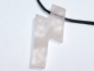 Preview: rose quartz with cord or silver 925