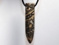 Preview: leopard rhyolite with cord or silver 925